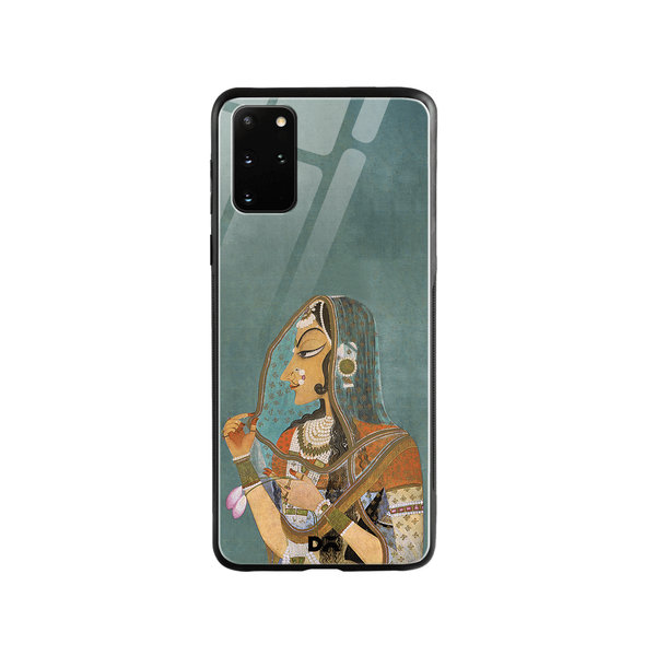 

DailyObjects Vieled Woman Glass Case Cover For Samsung Galaxy S20 Plus