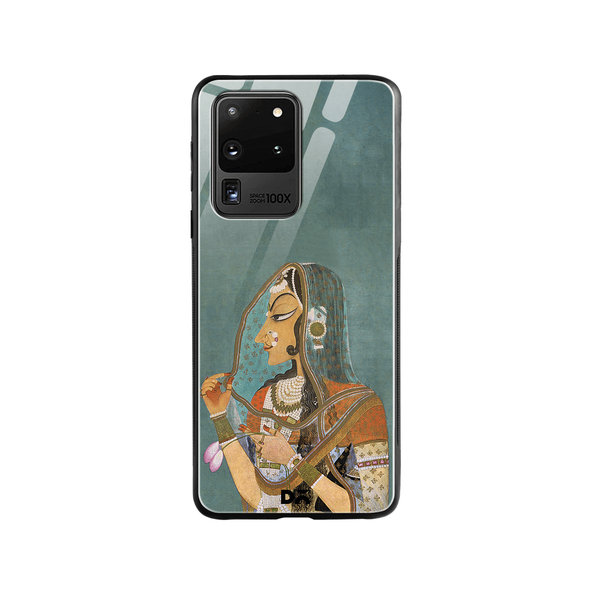

DailyObjects Vieled Woman Glass Case Cover For Samsung Galaxy S20 Ultra