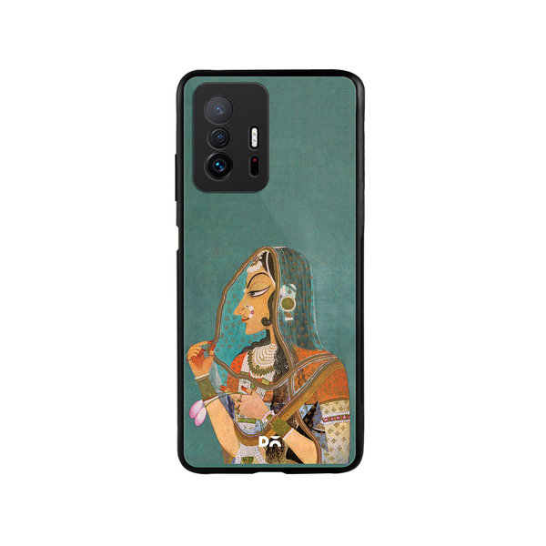 DailyObjects Vieled Woman Glass Case Cover For Xiaomi 11T