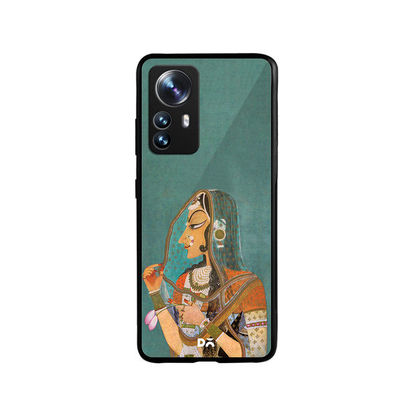 

DailyObjects Vieled Woman Glass Case Cover For Xiaomi 12 Pro