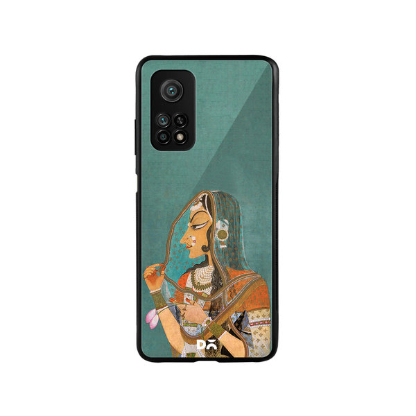

DailyObjects Vieled Woman Glass Case Cover For Xiaomi Mi 10T
