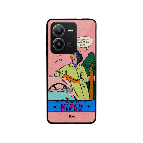 DailyObjects Virgo Glass Case Cover For Vivo V25