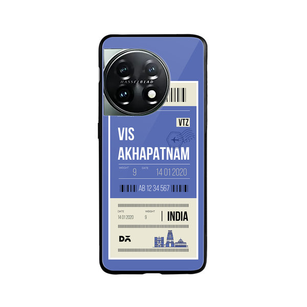 

DailyObjects Visakhapatnam City Tag Glass Case Cover For OnePlus 11 5G