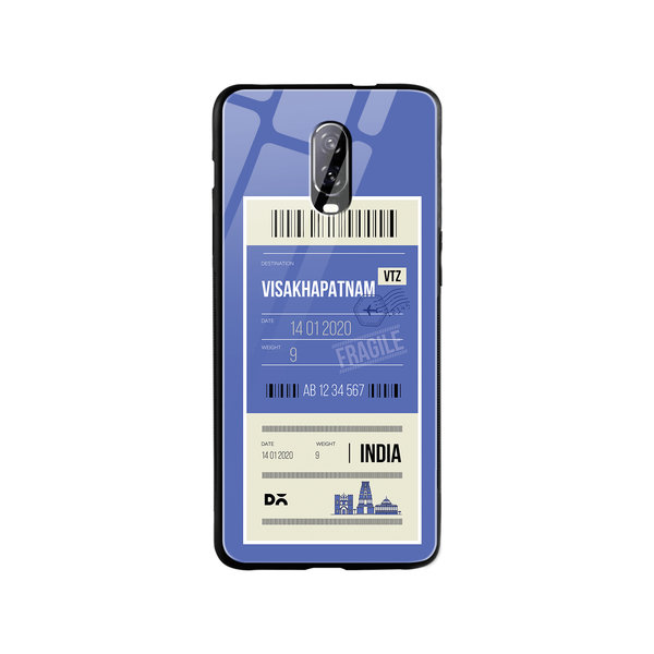 

DailyObjects Visakhapatnam City Tag Glass Case Cover For OnePlus 7