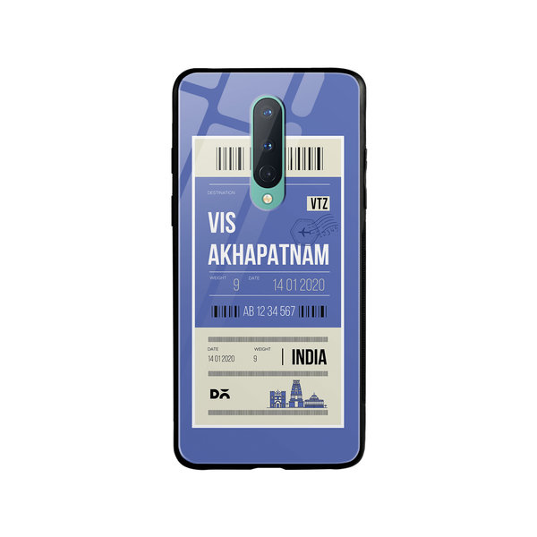 

DailyObjects Visakhapatnam City Tag Glass Case Cover For OnePlus 8