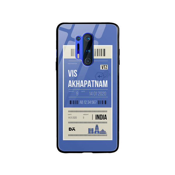 

DailyObjects Visakhapatnam City Tag Glass Case Cover For OnePlus 8 Pro
