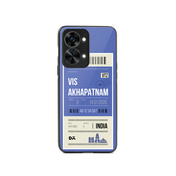 

DailyObjects Visakhapatnam City Tag Glass Case Cover For OnePlus Nord 2T