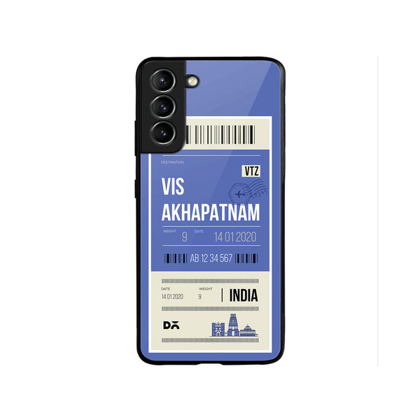 

DailyObjects Visakhapatnam City Tag Glass Case Cover For Samsung Galaxy S22 Plus