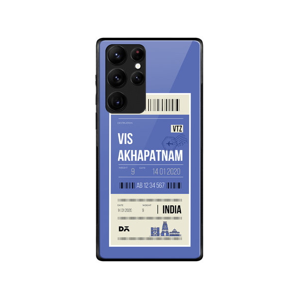 

DailyObjects Visakhapatnam City Tag Glass Case Cover For Samsung Galaxy S22 Ultra