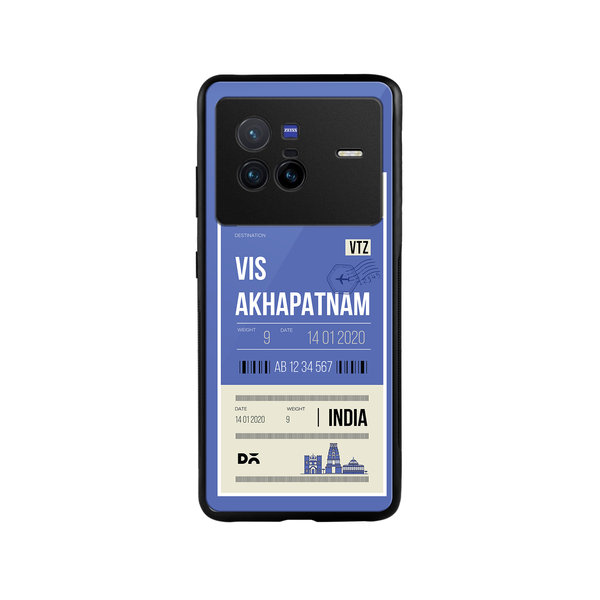 

DailyObjects Visakhapatnam City Tag Glass Case Cover For Vivo X80