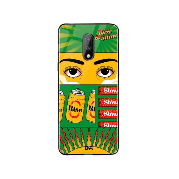 

DailyObjects Wake and Bake Glass Case Cover For OnePlus 7