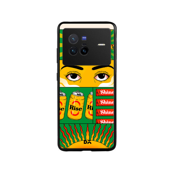 

DailyObjects Wake and Bake Glass Case Cover For Vivo X80