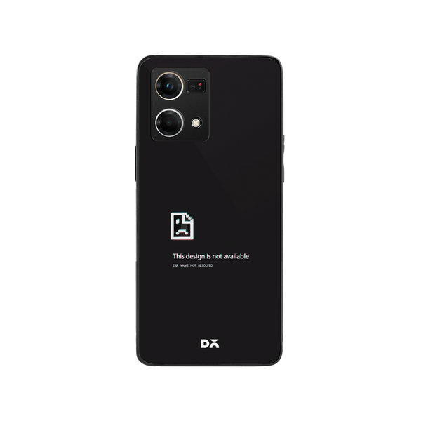 

DailyObjects Wallpaper Unavailable Glass Case Cover For Oppo Reno 7