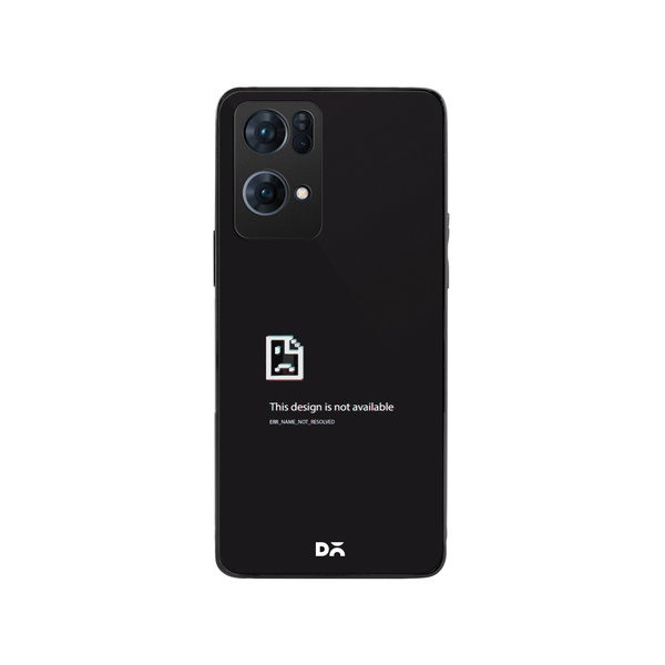 

DailyObjects Wallpaper Unavailable Glass Case Cover For Oppo Reno 7 Pro