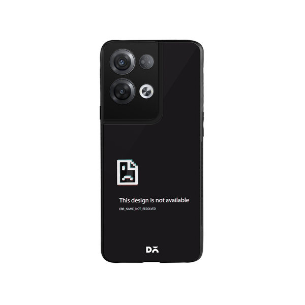 

DailyObjects Wallpaper Unavailable Glass Case Cover For Oppo Reno 8