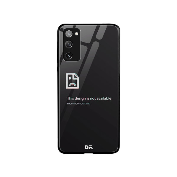 

DailyObjects Wallpaper Unavailable Glass Case Cover For Samsung Galaxy S20 FE