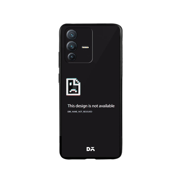

DailyObjects Wallpaper Unavailable Glass Case Cover For Vivo V23