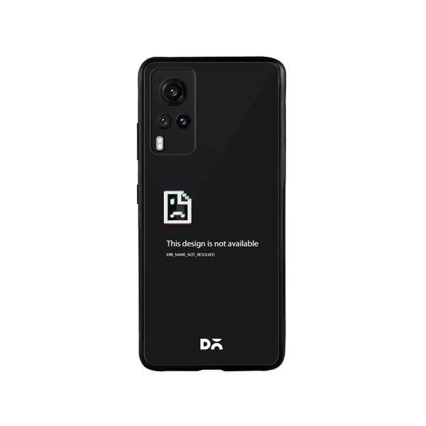 

DailyObjects Wallpaper Unavailable Glass Case Cover For Vivo X60