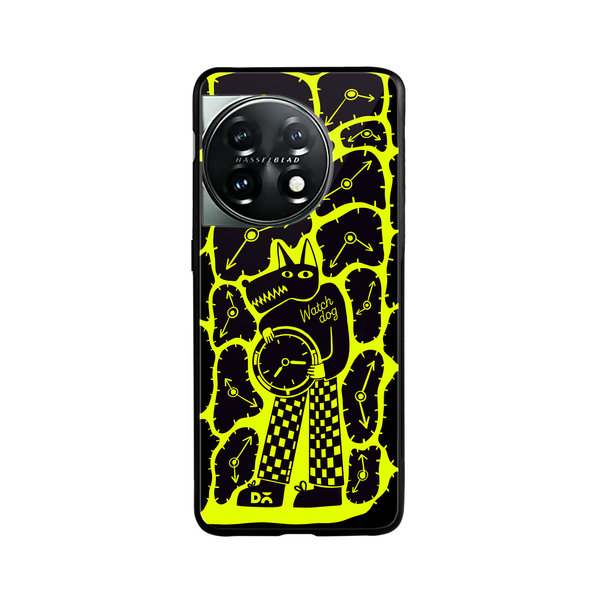 

DailyObjects Watch Dog Glass Case Cover For OnePlus 11 5G