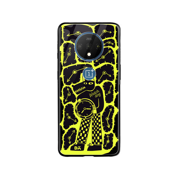 

DailyObjects Watch Dog Glass Case Cover For OnePlus 7T