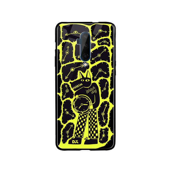 

DailyObjects Watch Dog Glass Case Cover For OnePlus 7T Pro