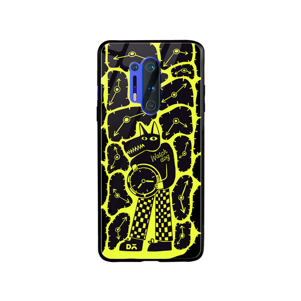 

DailyObjects Watch Dog Glass Case Cover For OnePlus 8 Pro