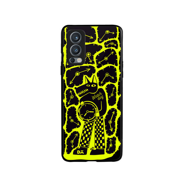 

DailyObjects Watch Dog Glass Case Cover For OnePlus Nord 2