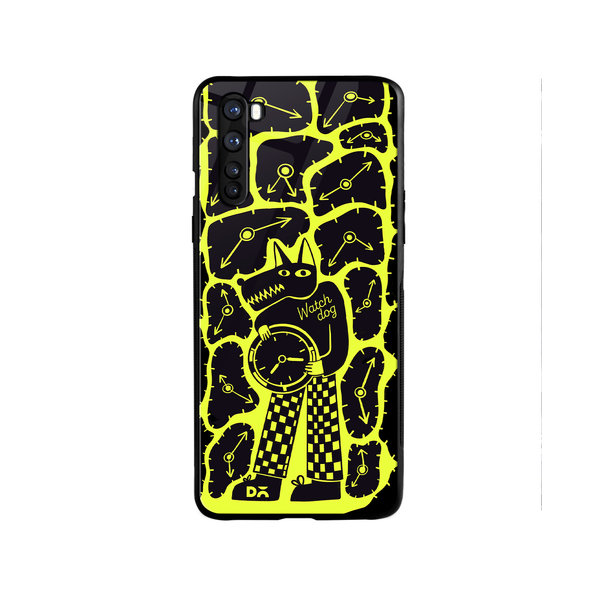 

DailyObjects Watch Dog Glass Case Cover For OnePlus Nord