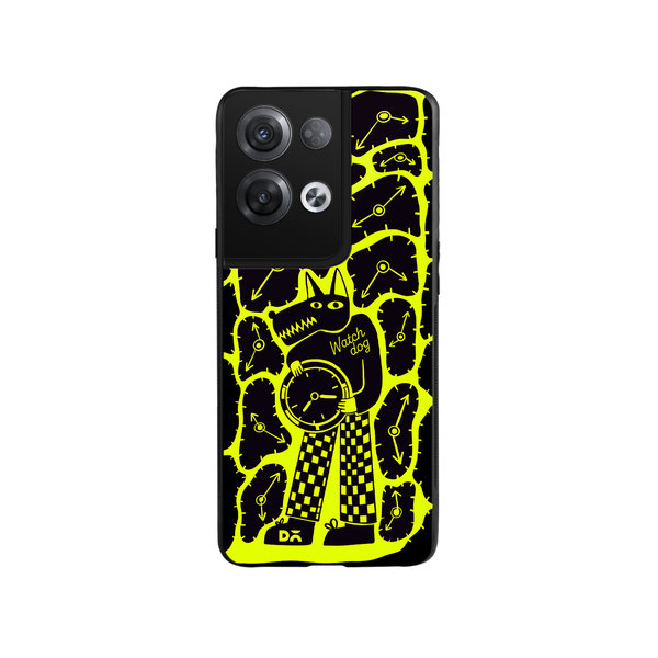 

DailyObjects Watch Dog Glass Case Cover For Oppo Reno 8