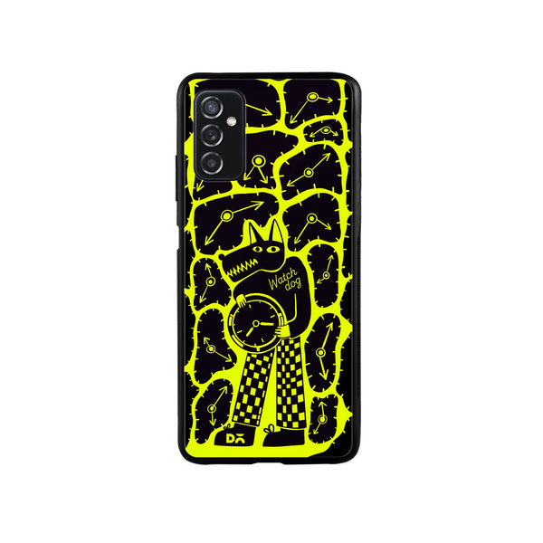 

DailyObjects Watch Dog Glass Case Cover For Samsung Galaxy M52