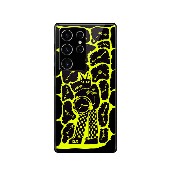 

DailyObjects Watch Dog Glass Case Cover For Samsung Galaxy S23 Ultra