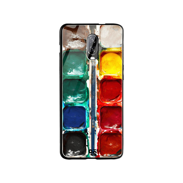 

DailyObjects Water Color Palette Glass Case Cover For OnePlus 7