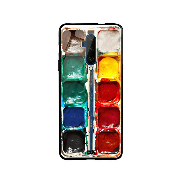

DailyObjects Water Color Palette Glass Case Cover For OnePlus 7T Pro