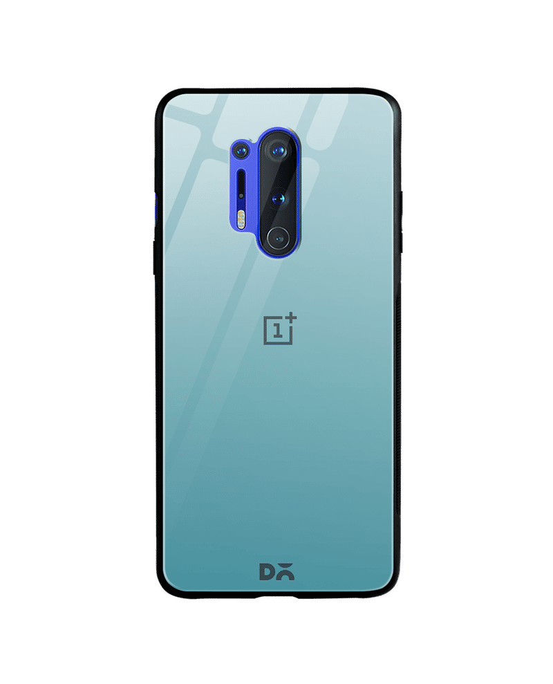 Water Gradient Glass Case Cover For OnePlus 8 Pro