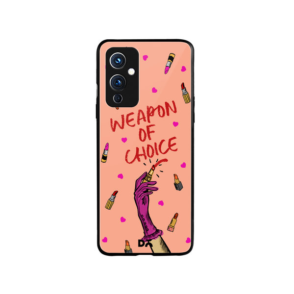 

DailyObjects Weapon of Choice Glass Case Cover For OnePlus 9