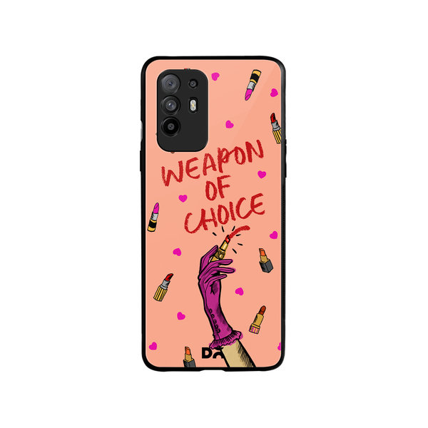 

DailyObjects Weapon of Choice Glass Case Cover For Oppo F19 Pro Plus