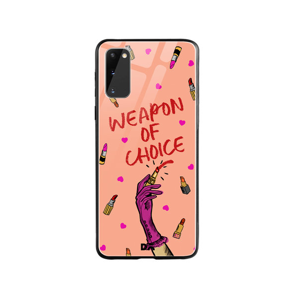 DailyObjects Weapon of Choice Glass Case Cover For Samsung Galaxy S20