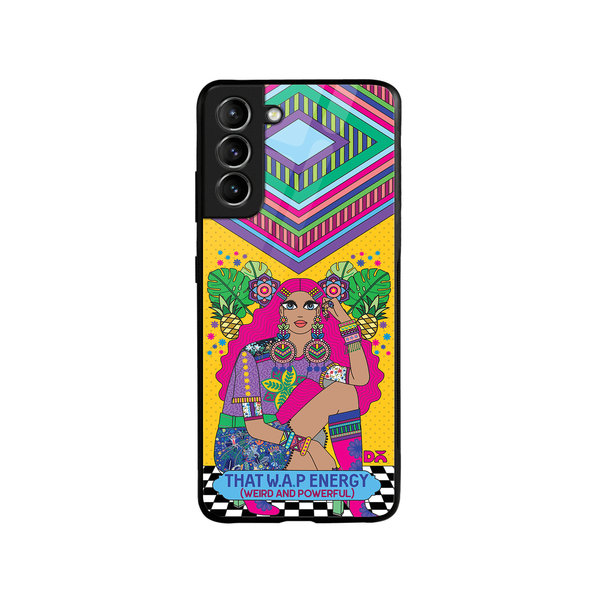 

DailyObjects Weird & Powerful Glass Case Cover For Samsung Galaxy S21 FE