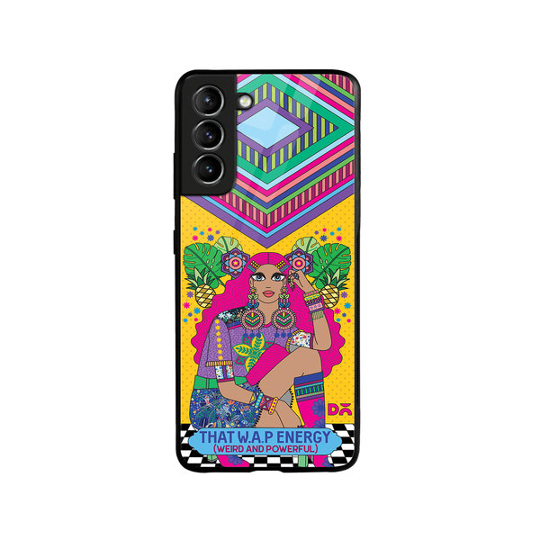 

DailyObjects Weird & Powerful Glass Case Cover For Samsung Galaxy S21 Plus