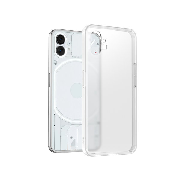 

DailyObjects White Frosted Clear Case Cover For Nothing Phone 1