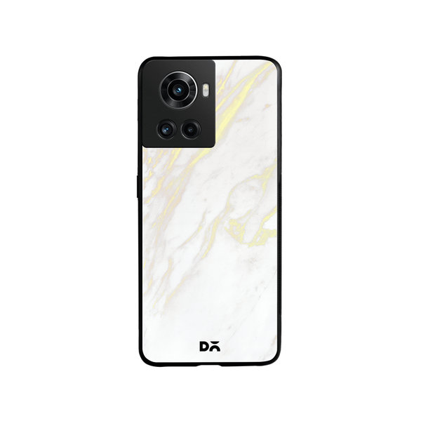 

DailyObjects White Marble 2 Glass Case Cover For OnePlus 10R