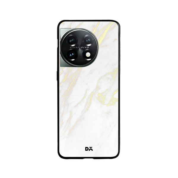 

DailyObjects White Marble 2 Glass Case Cover For OnePlus 11 5G