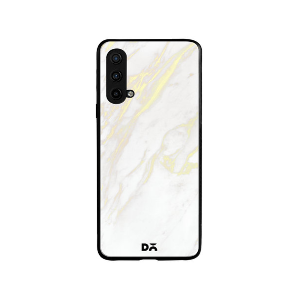 

DailyObjects White Marble 2 Glass Case Cover For OnePlus Nord CE