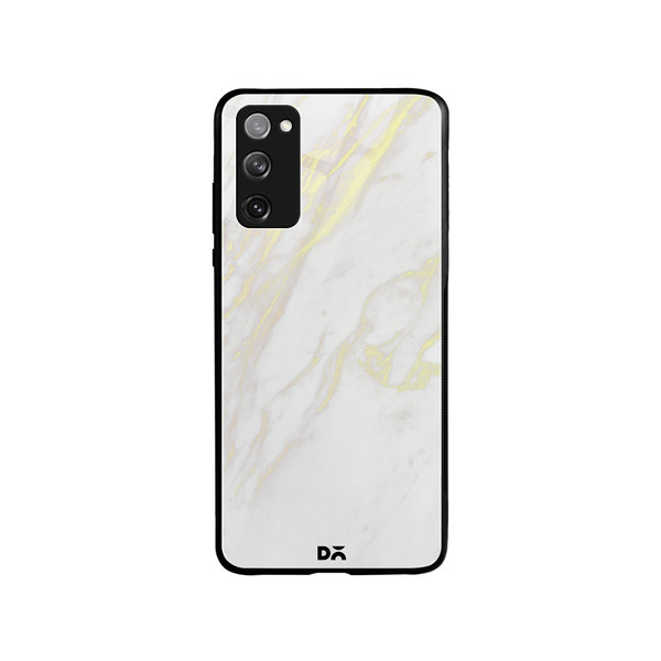 

DailyObjects White Marble 2 Glass Case Cover For Samsung Galaxy S20 FE