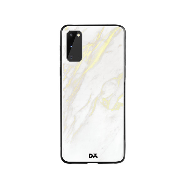 

DailyObjects White Marble 2 Glass Case Cover For Samsung Galaxy S20