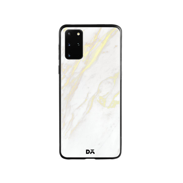 

DailyObjects White Marble 2 Glass Case Cover For Samsung Galaxy S20 Plus