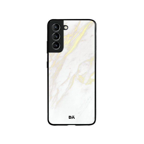 

DailyObjects White Marble 2 Glass Case Cover For Samsung Galaxy S21 FE