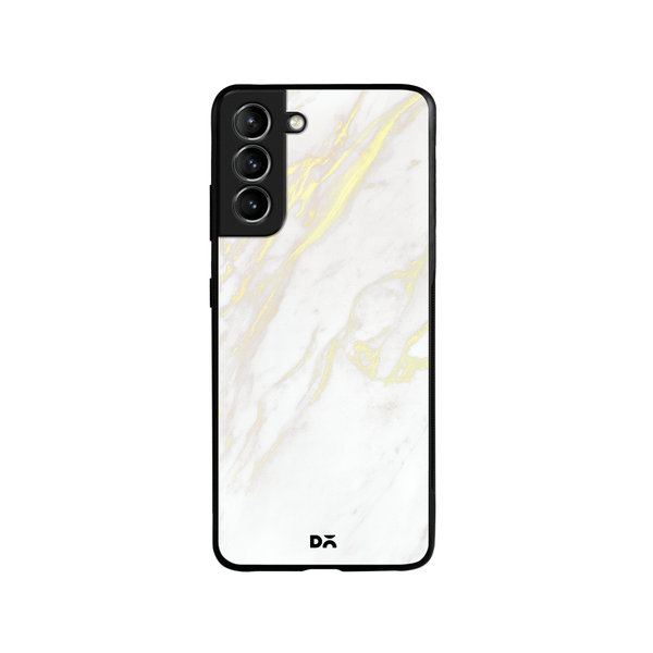 

DailyObjects White Marble 2 Glass Case Cover For Samsung Galaxy S21 Plus