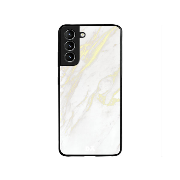 

DailyObjects White Marble 2 Glass Case Cover For Samsung Galaxy S22