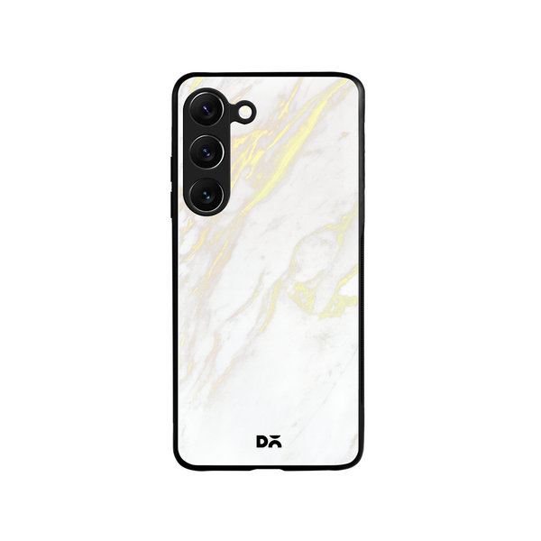

DailyObjects White Marble 2 Glass Case Cover For Samsung Galaxy S23